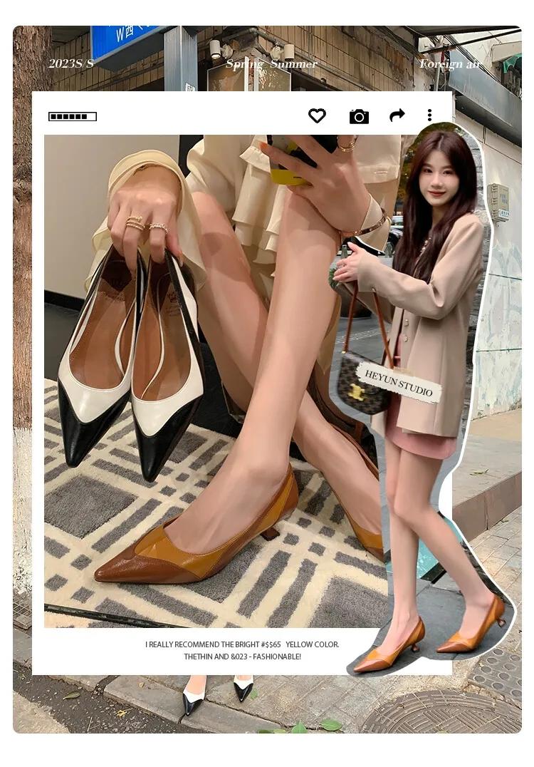 法式设计师款鞋,法式尖头单鞋设计师