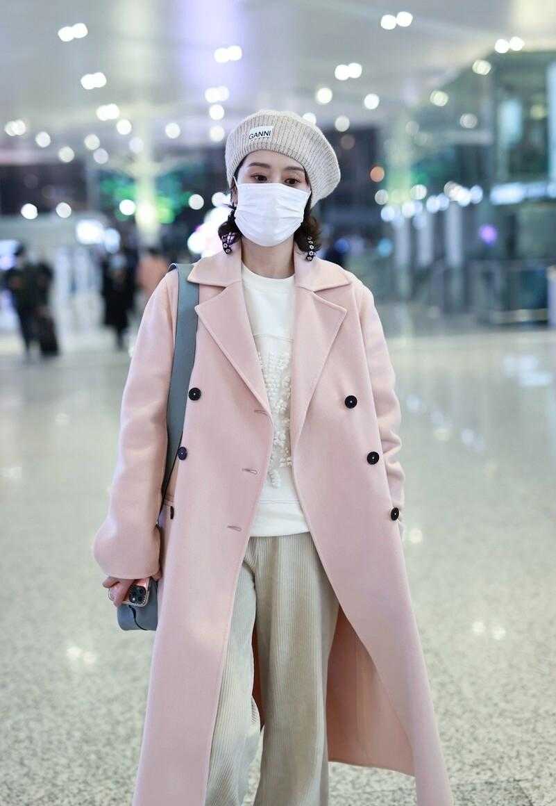 海清日常春天着装穿搭图,海清帅气冬季穿搭