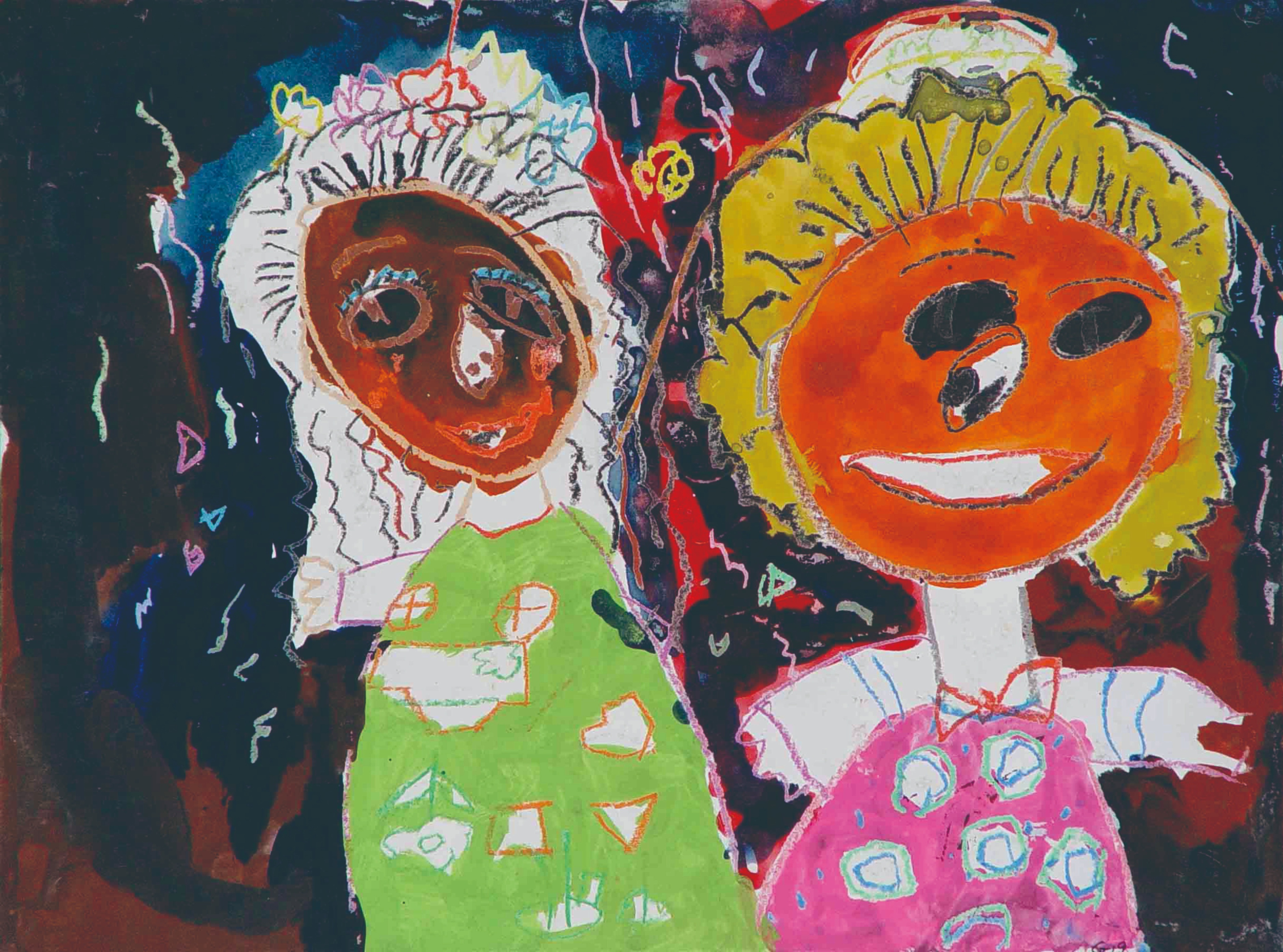 优质儿童画作品欣赏,童心绘世界阳光下成长主题绘画