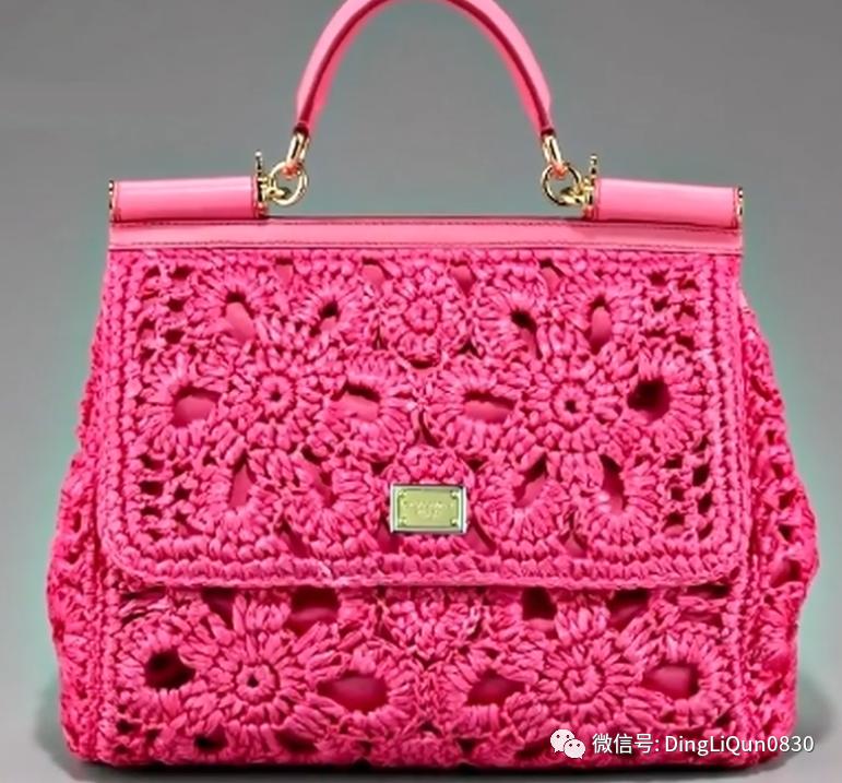 针织包包手工图纸,针织包作品
