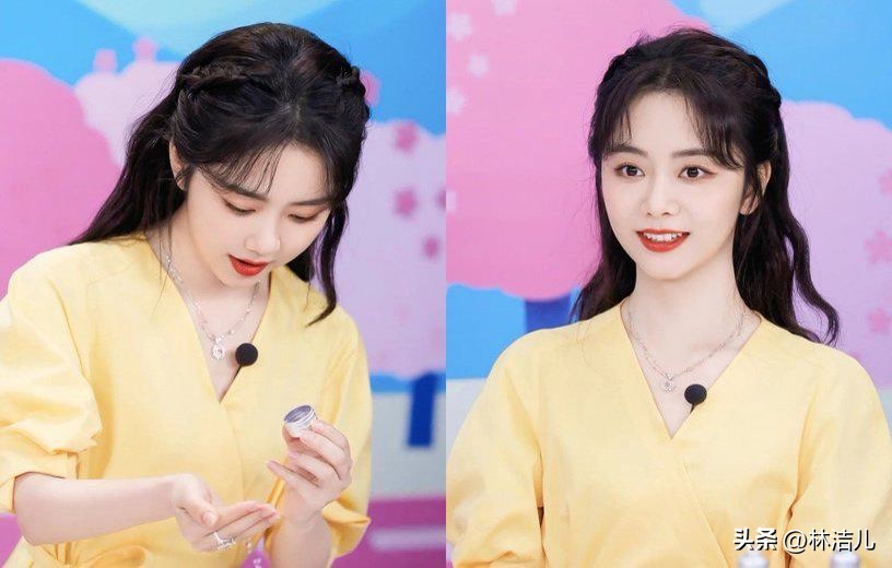 虞书欣赵露思都是圆脸编发模板,虞书欣同款低丸子头短发怎么梳