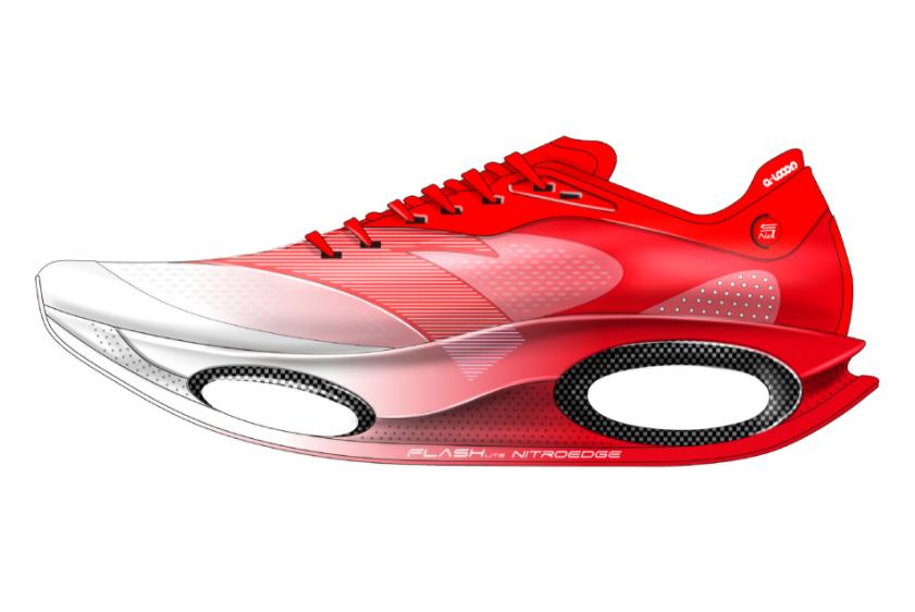 谷爱凌同款跑鞋太帅了，镂空跑鞋科技感强，安踏设计赶超李宁？