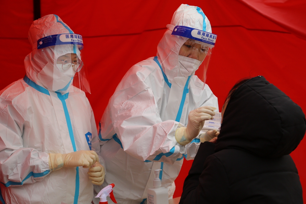 天寒地冻人心暖大港中医人28个点位助力滨海二筛