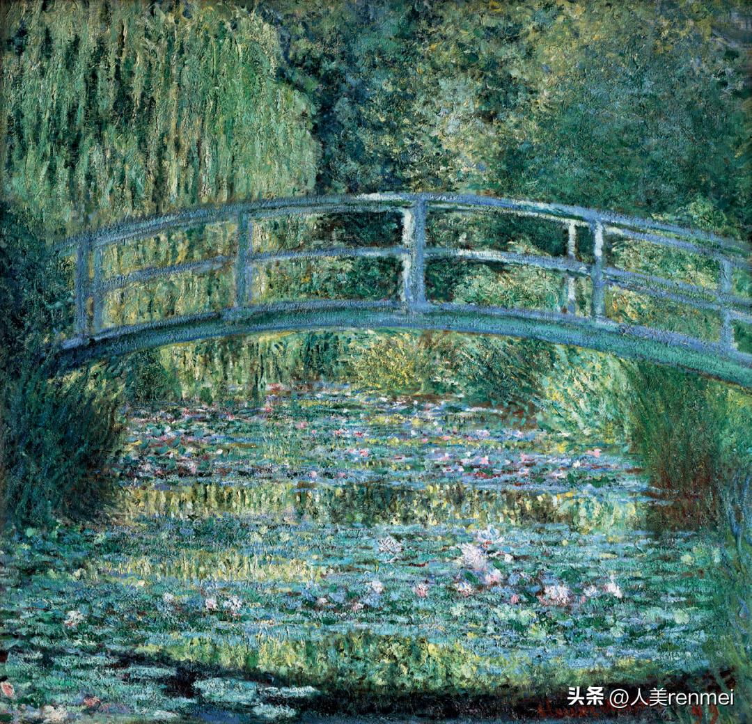 小桥流水森林的绘画,小桥流水森林风景画