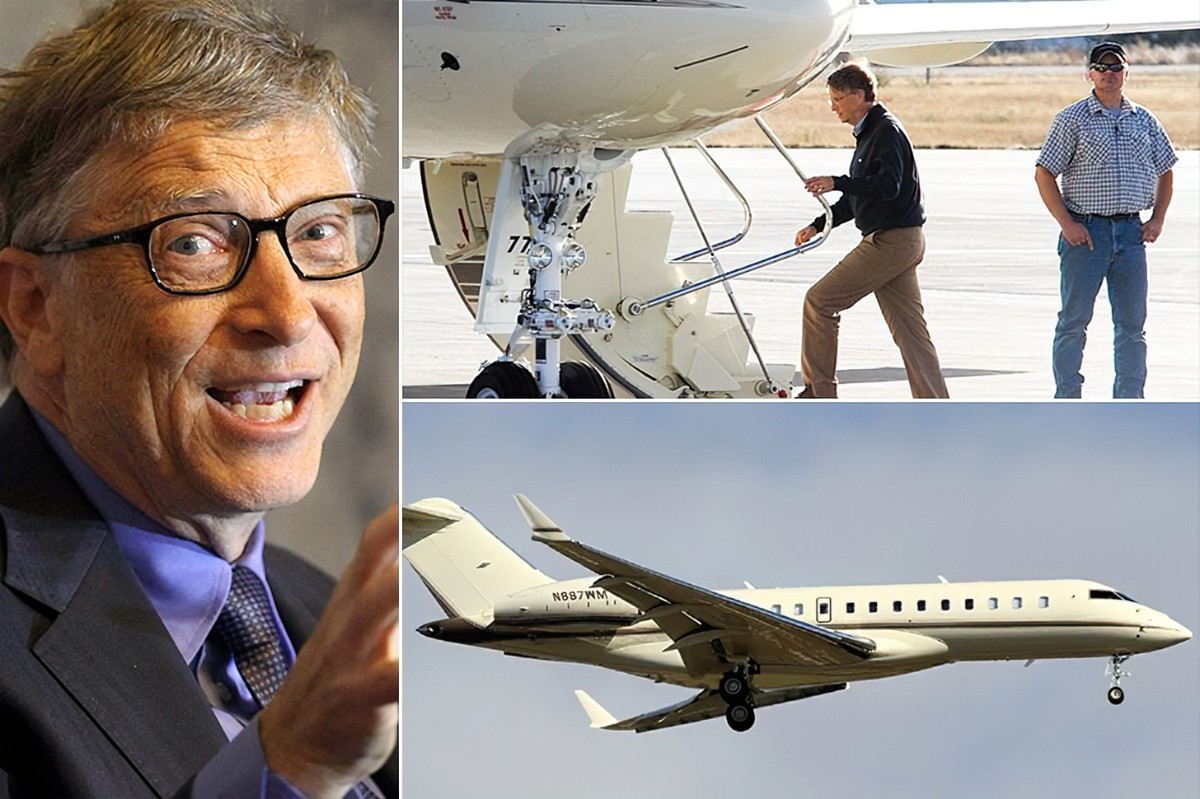 比尔盖茨私人飞机污染环境,比尔盖茨深夜上私人飞机