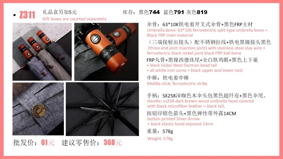 CCF2022上海春季百货展品牌展商推荐|星宝伞业