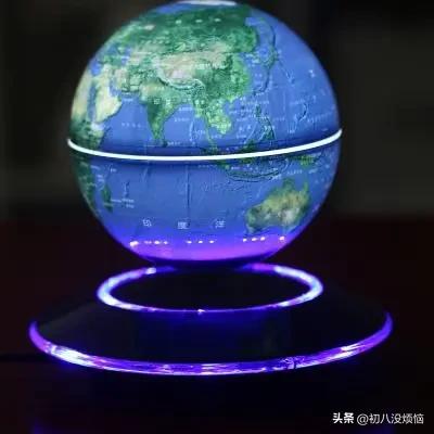 磁悬浮地球仪灯超大号,发光磁悬浮地球仪180度