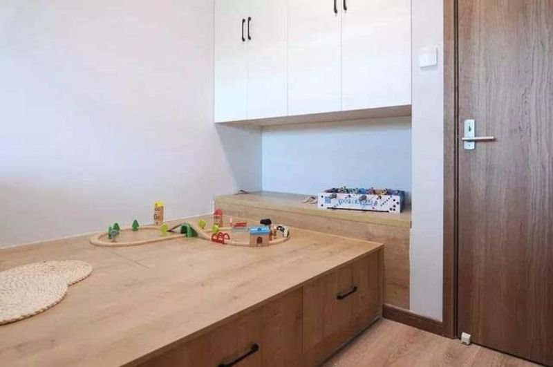 客厅整墙铁皮柜,80平米背景墙电视柜一体的效果图