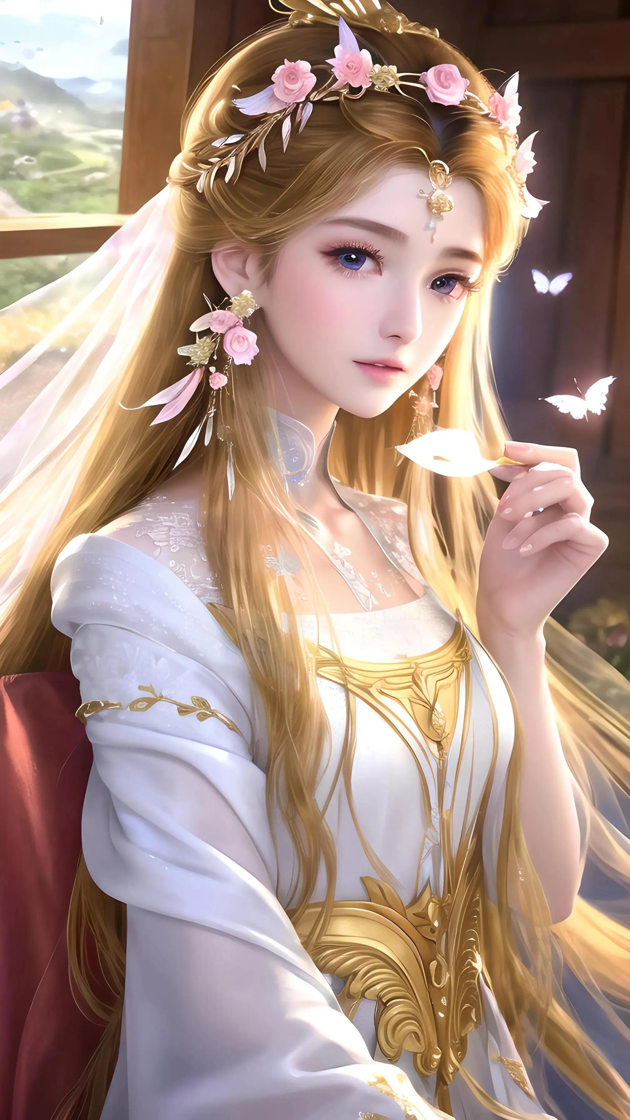 ChatGPT：AI国风美女壁纸