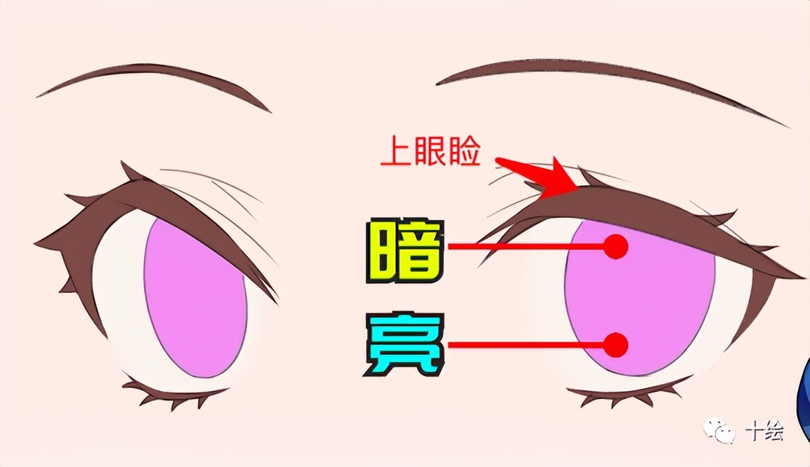 新手画动漫眼睛教程素描,新手入门画眼睛动漫人物