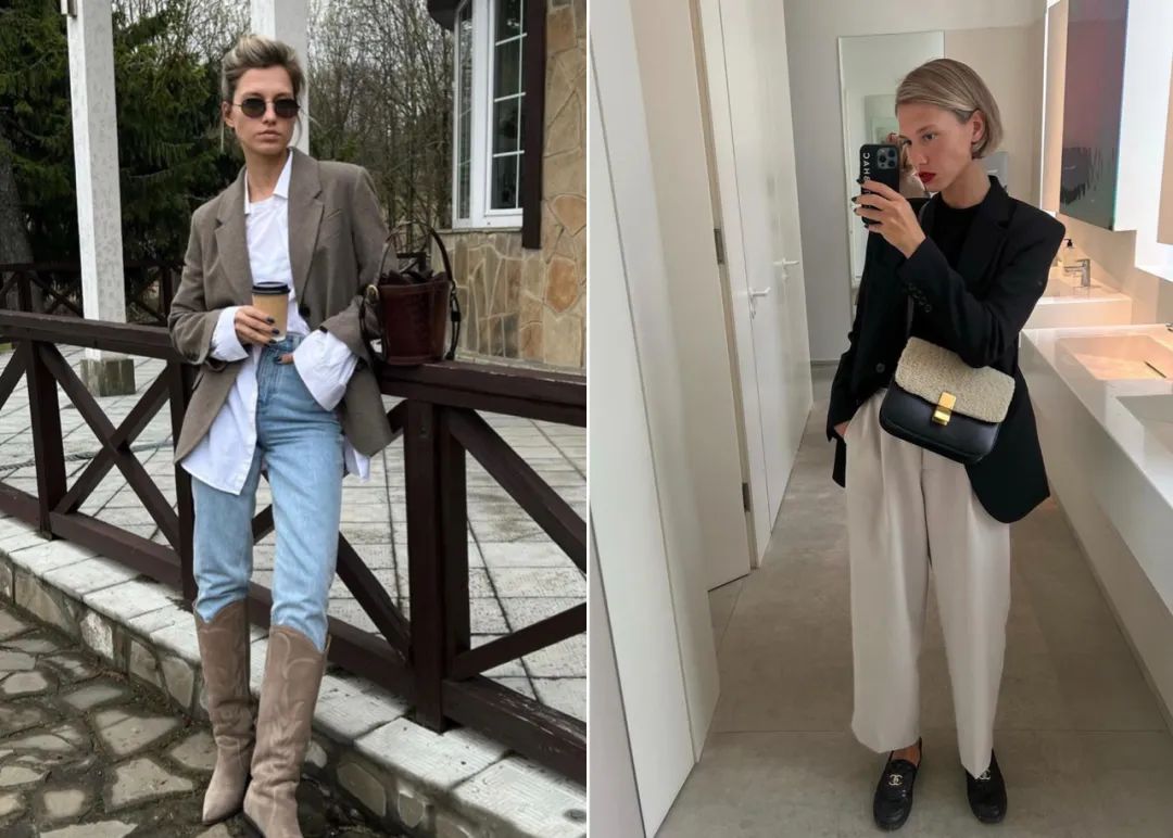 俄罗斯美女的时尚穿搭,俄罗斯美女穿女装