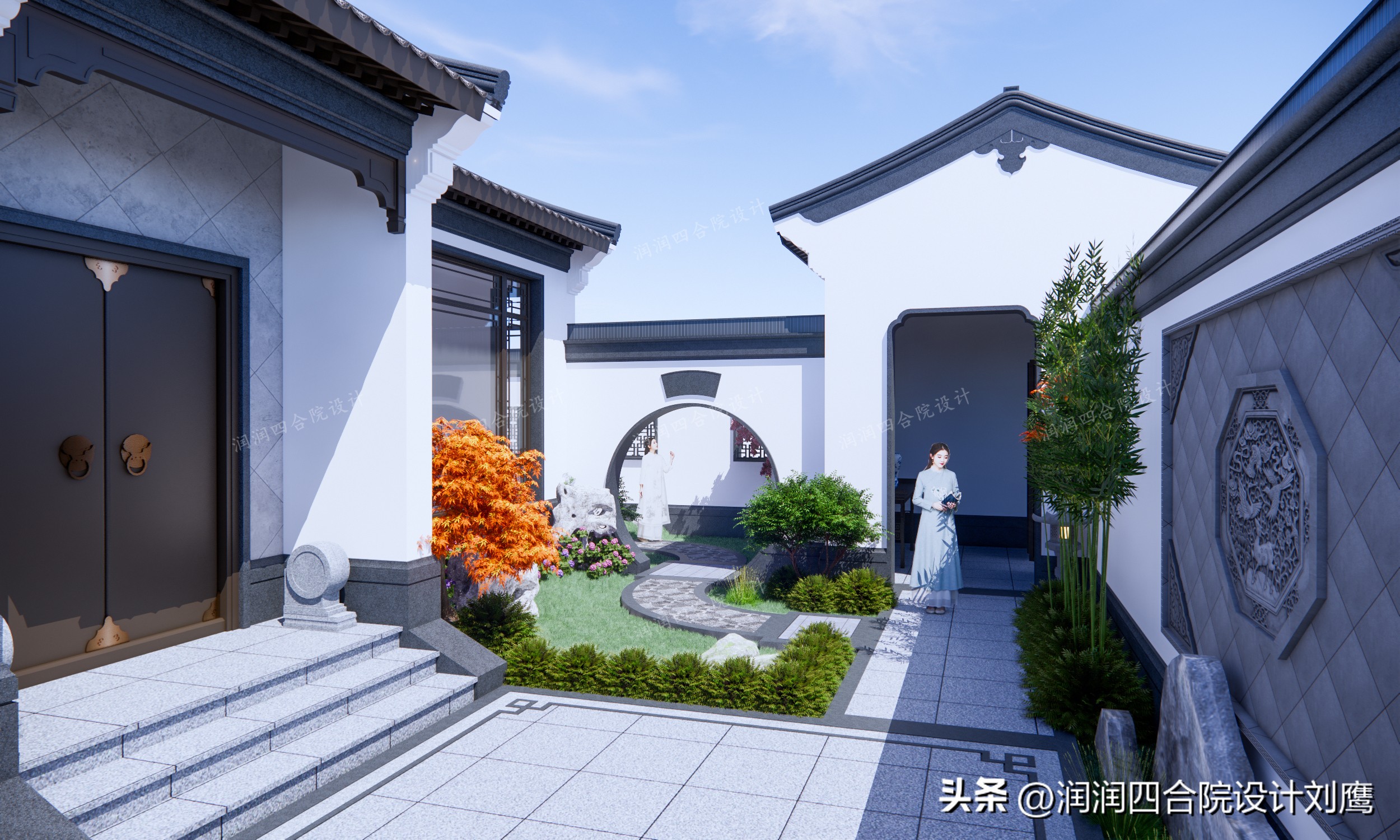 2000平米中式四合院别墅设计,苏式四合院别墅设计图