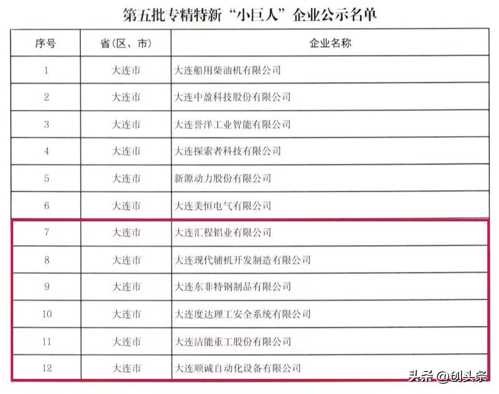 大连金普新区6家硬科技企业新入围国家级专精特新“小巨人”