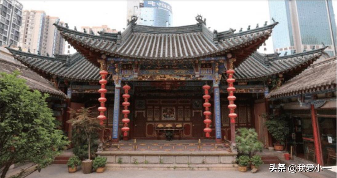 云南昆明古建筑群图,云南省昆明市官渡古镇古建筑