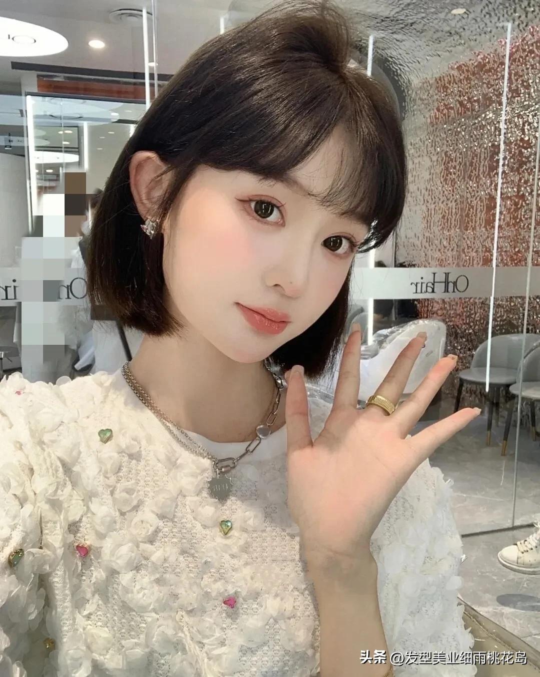 大圆脸短发发型图片,方圆脸适合什么短发