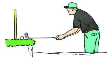 高尔夫球场上出现问题,高尔夫出现的错误动作