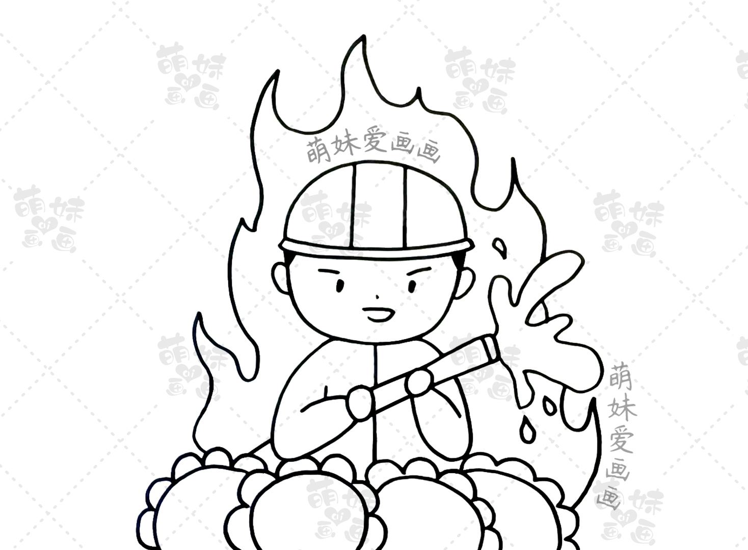 简单又漂亮无文字消防安全手抄报,关于消防安全的手抄报图画一等奖