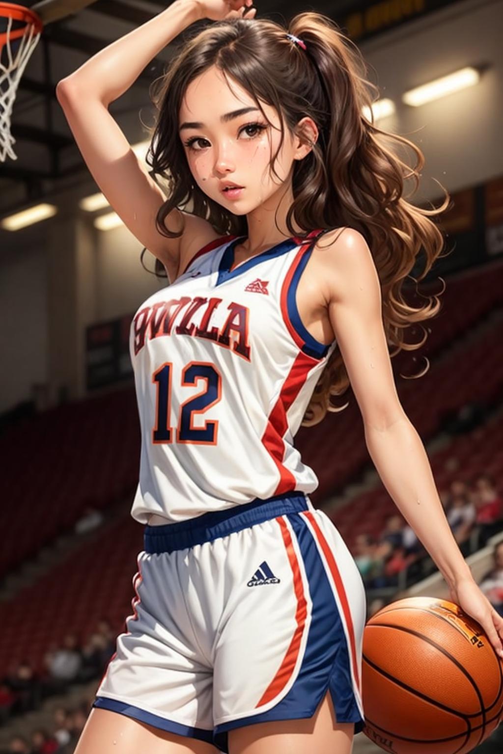 ai漫画人物绘画古风少女,篮球少年的ai绘画