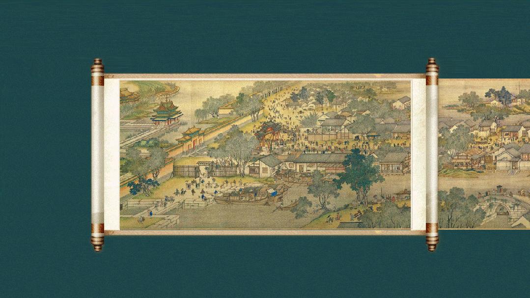 ppt竹简卷轴,古诗卷轴ppt高级动画怎么做