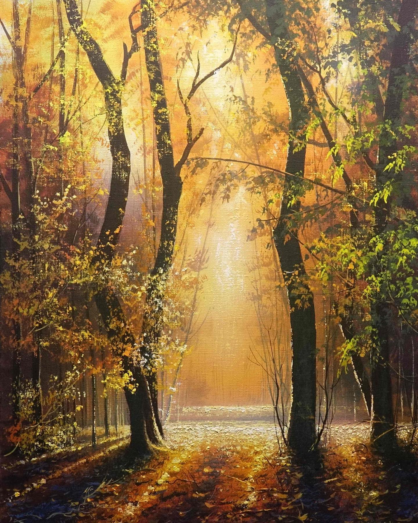 画家维克多风景画图片,维克多丙烯风景画颜料