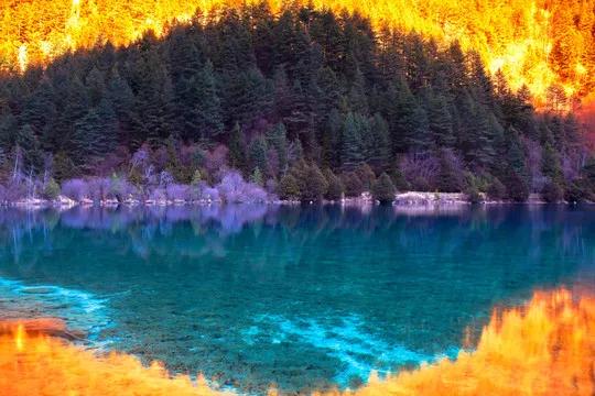 人间仙境九寨沟图片,人间仙境九寨风景图片