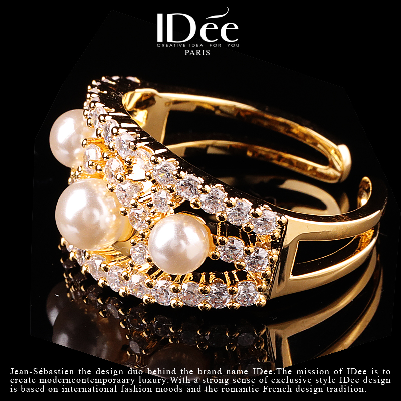 轻奢小众高级感饰品戒指,时尚轻奢格子戒指