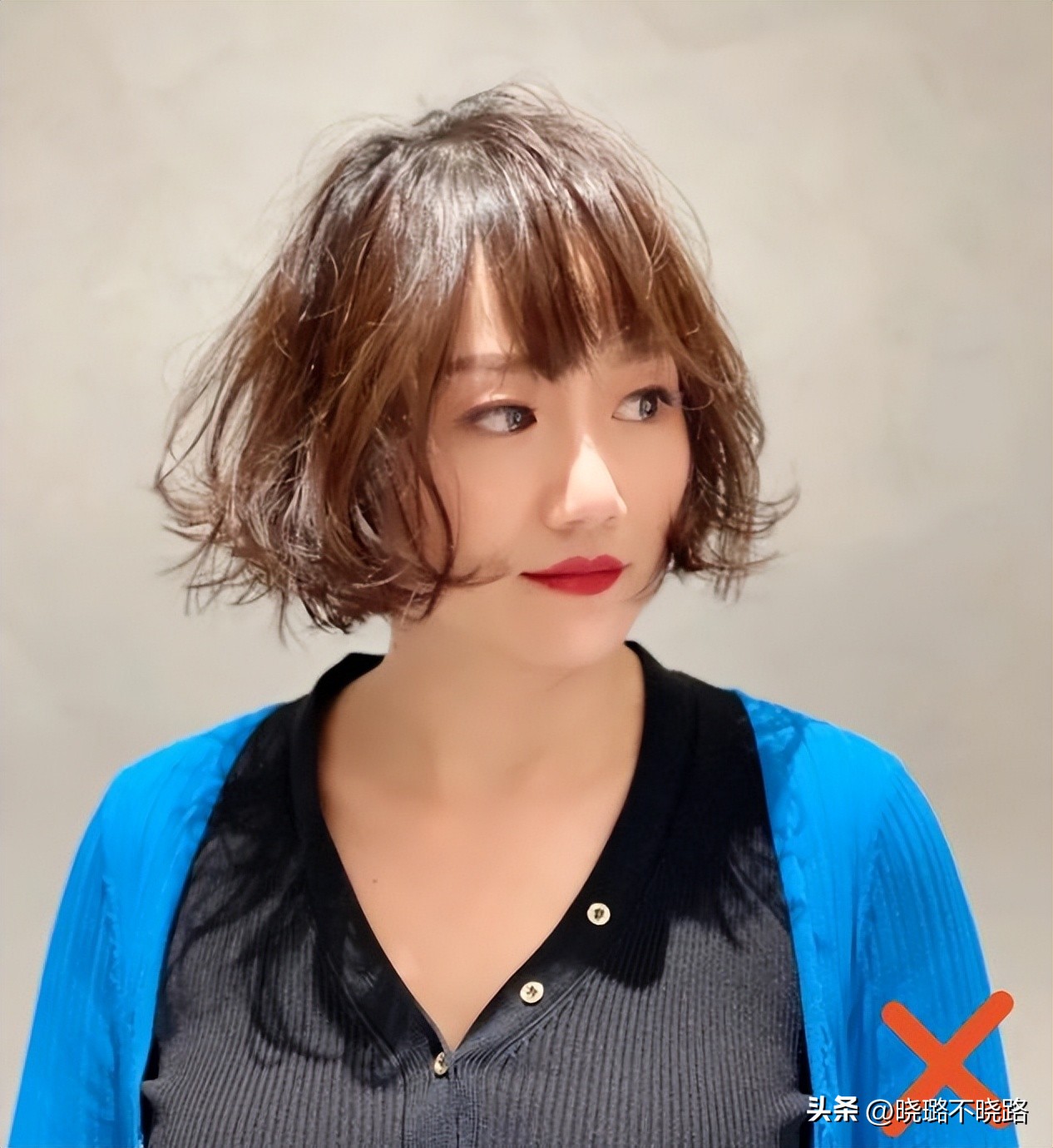 适合圆脸的羊毛卷女生短发,适合胖女生的羊毛卷短发