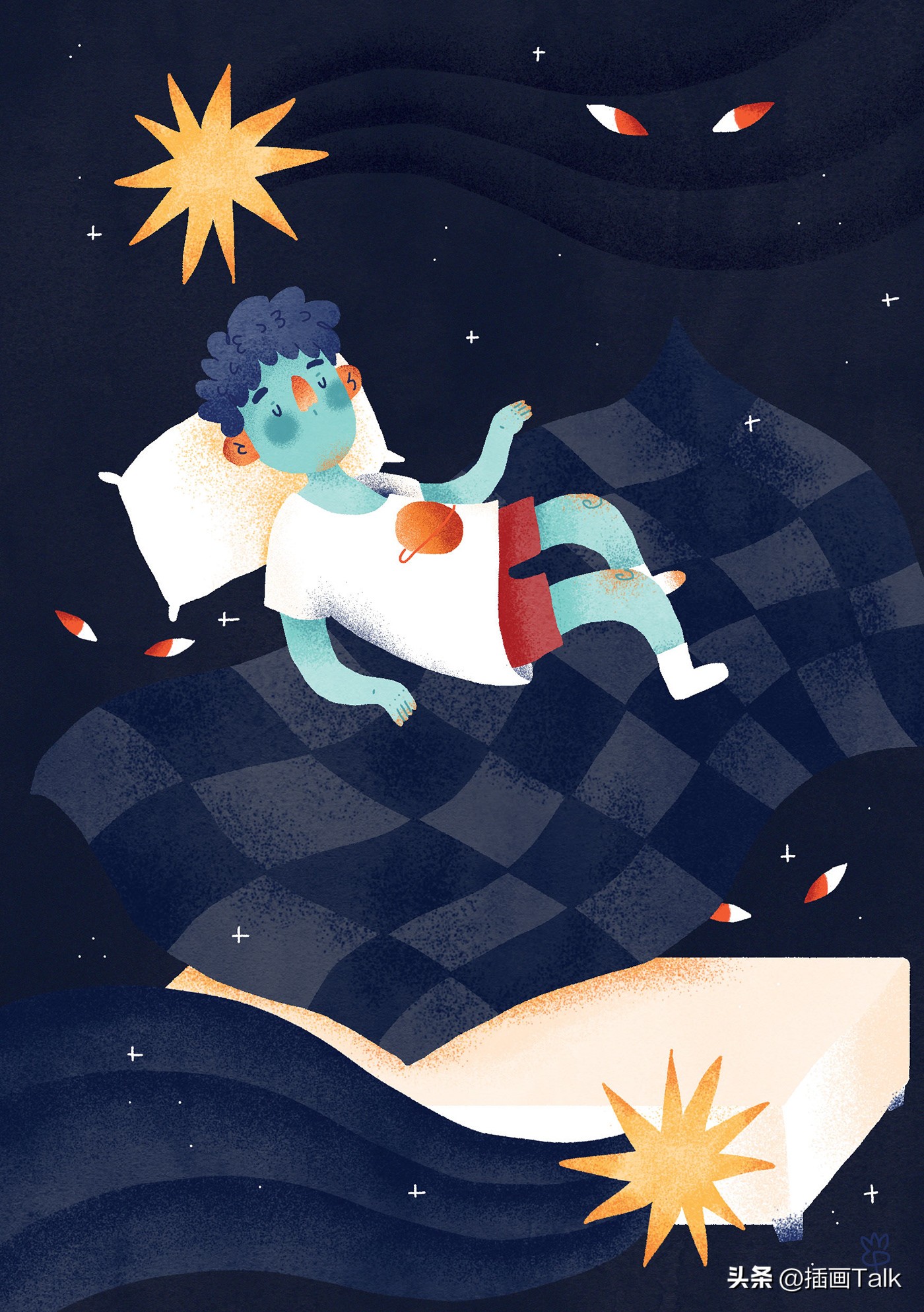 巴西插画大师手绘稿,巴西插画师gabriel图