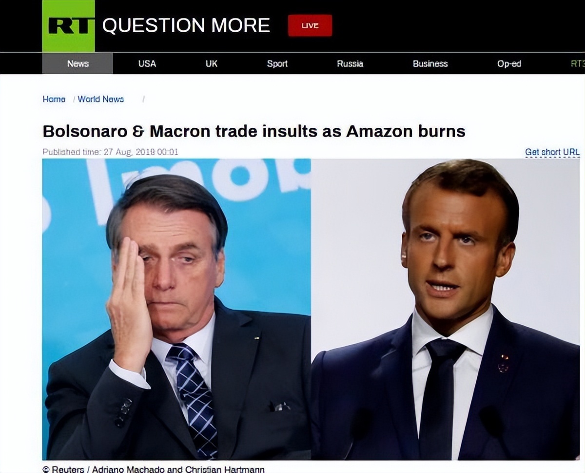 马克龙和巴西总统互怼,马克龙回法国最新言论