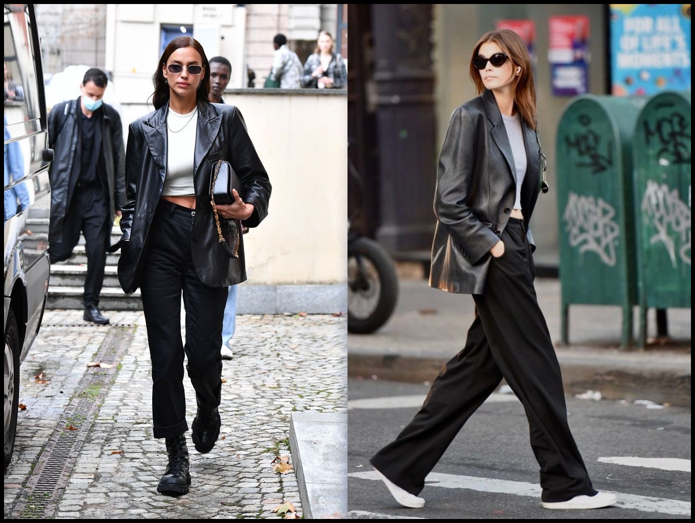 好看的西装外套街拍,秋冬高级穿搭街拍西装