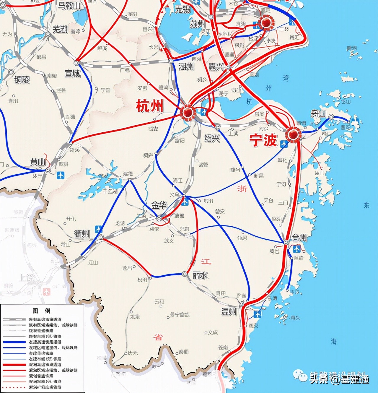 已经建成的350km高铁规划图,中国首条跨海高铁路线