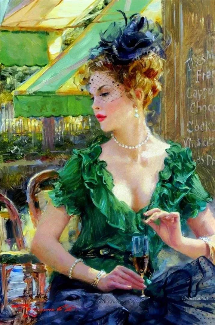 俄罗斯康斯坦丁的油画,康斯坦丁天空之镜油画