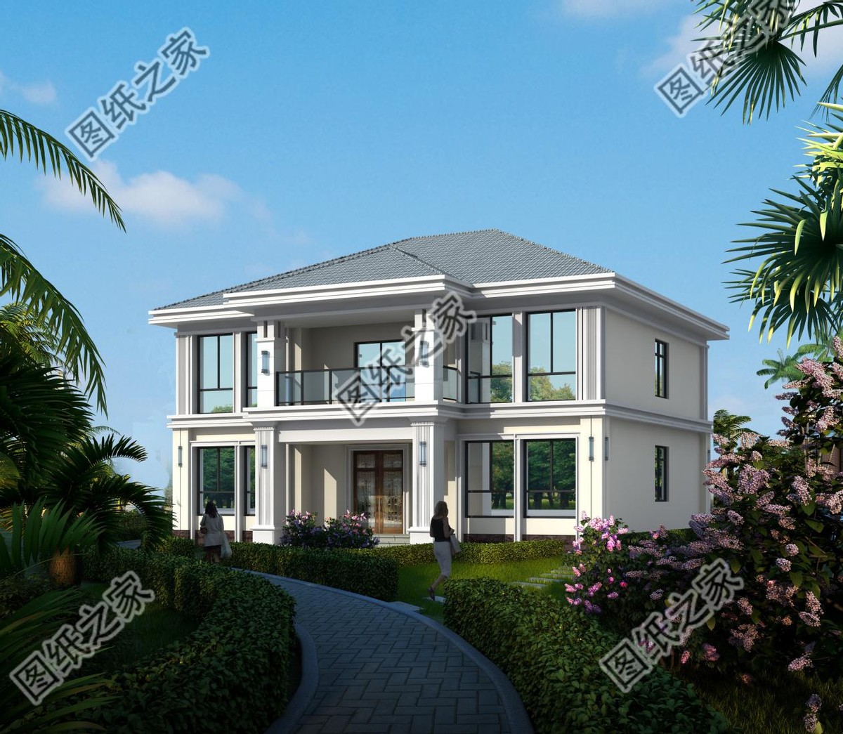 5套别墅方案,别墅5个套房设计布置图