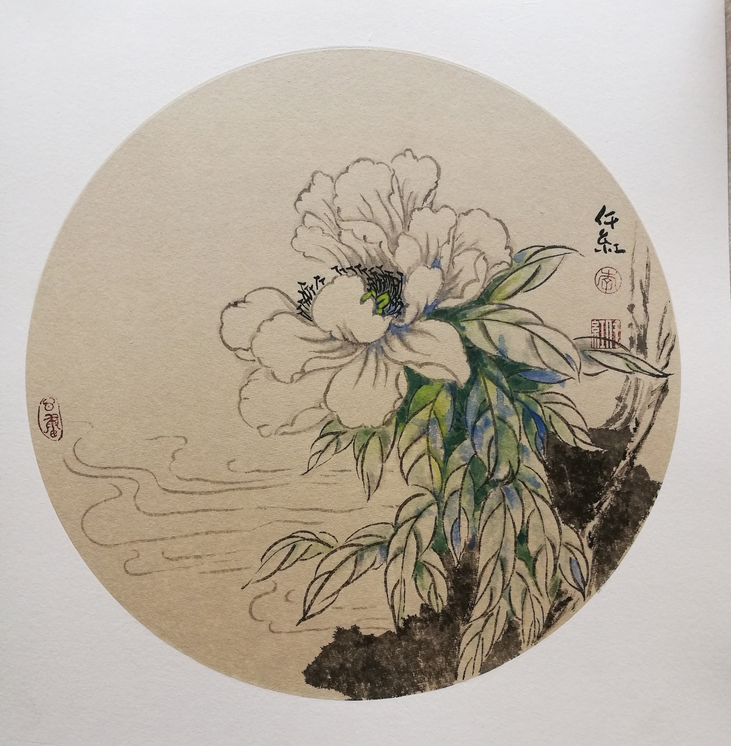 福虎迎春儿童画作品说明,福虎迎春吉祥如意