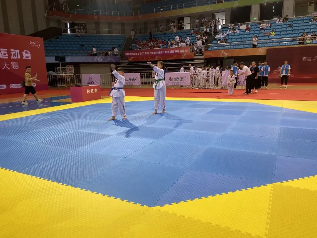 聊城第二届青少年运动会散打,聊城市第三届运动会开幕式跆拳道