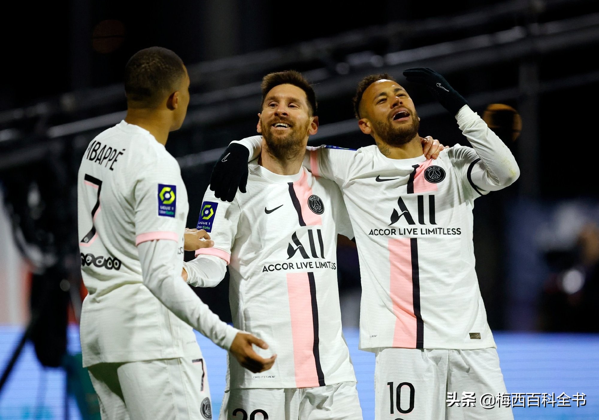 梅西0进球姆巴佩帽子戏法,梅西帽子戏法内马尔破门