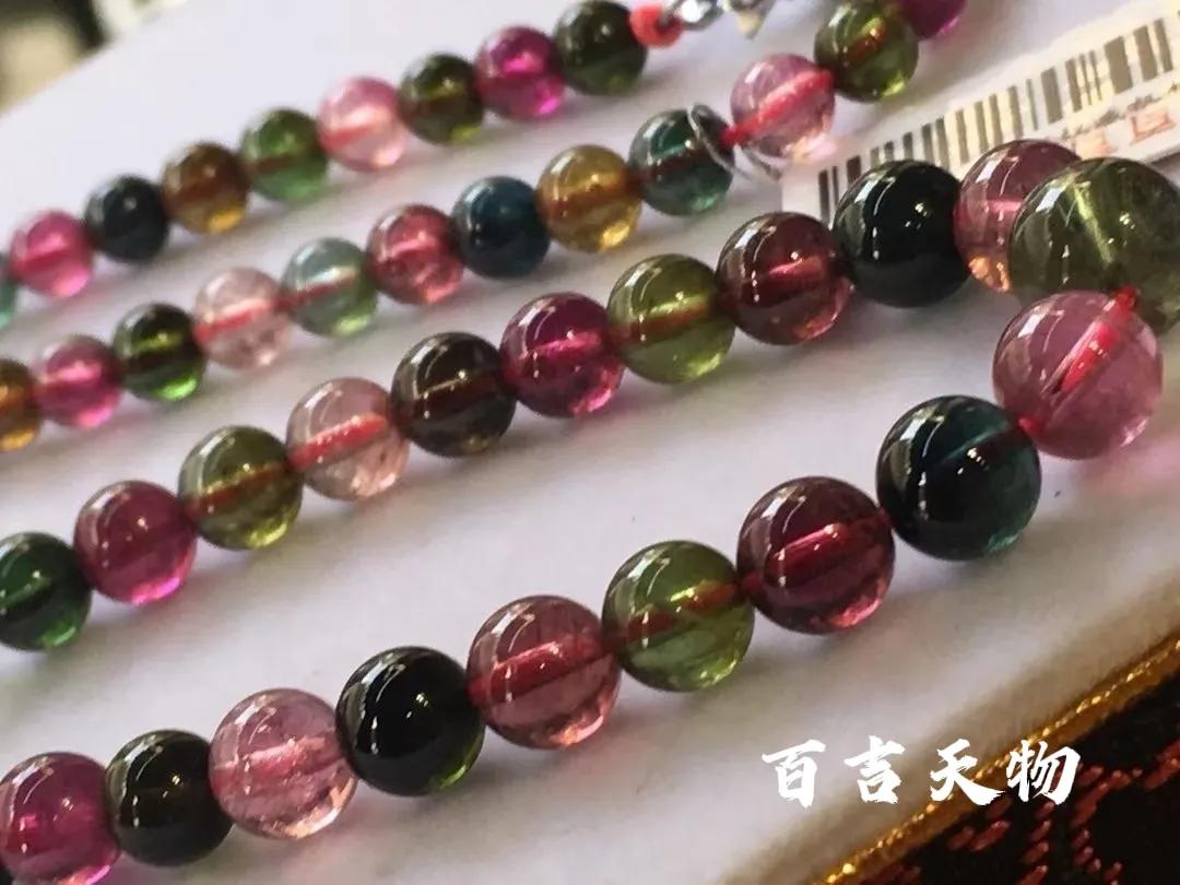 彩银绿碧玺项链,绿碧玺珠子项链搭配