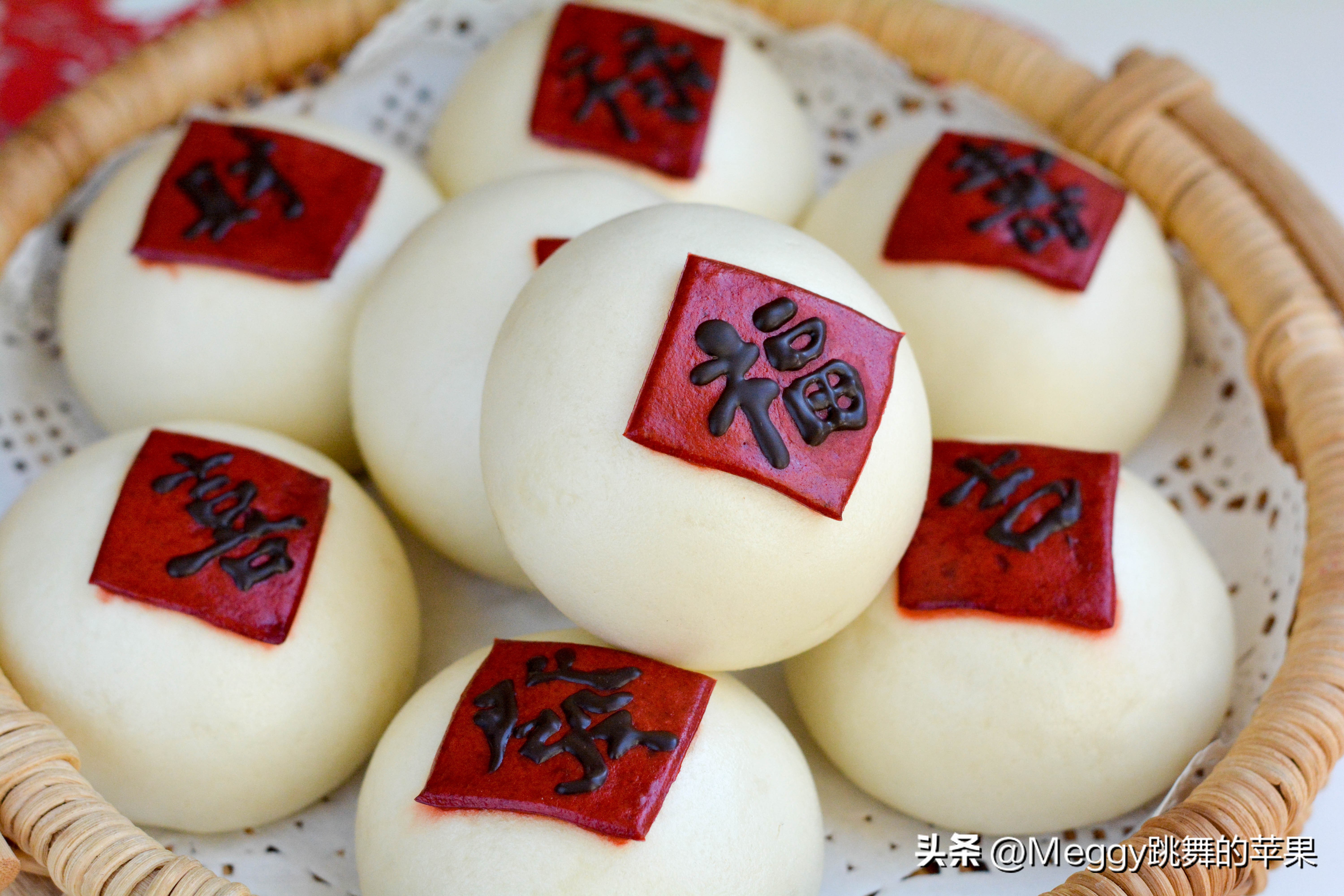 福喜馒头怎么做,花样寿喜馒头