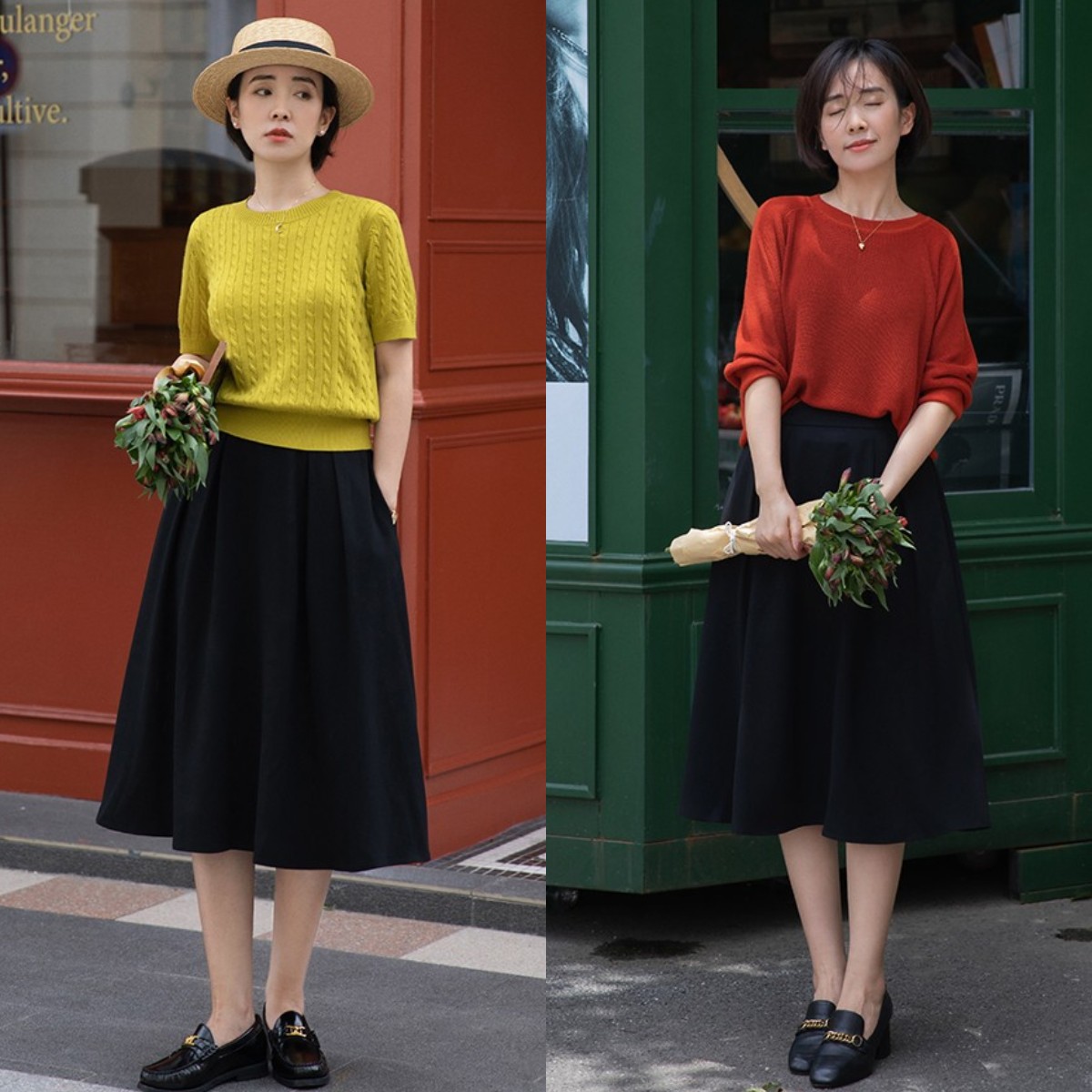 半身裙如何搭配才显气质,半身裙的多种搭配方法