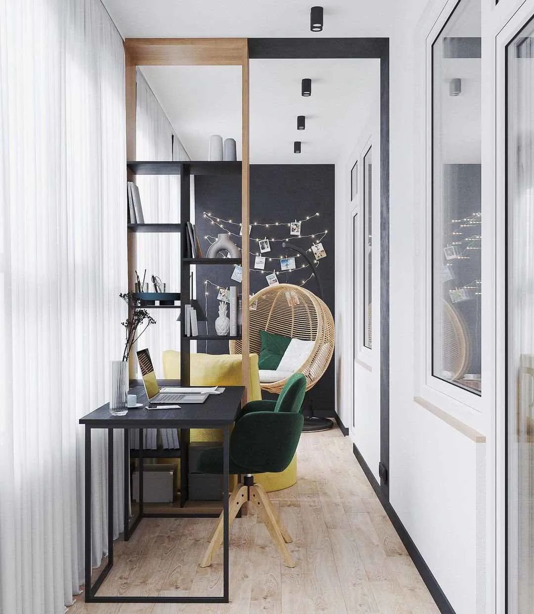 家里阳台怎么像露营感觉,阳台既能晾衣服也能当临时卧室