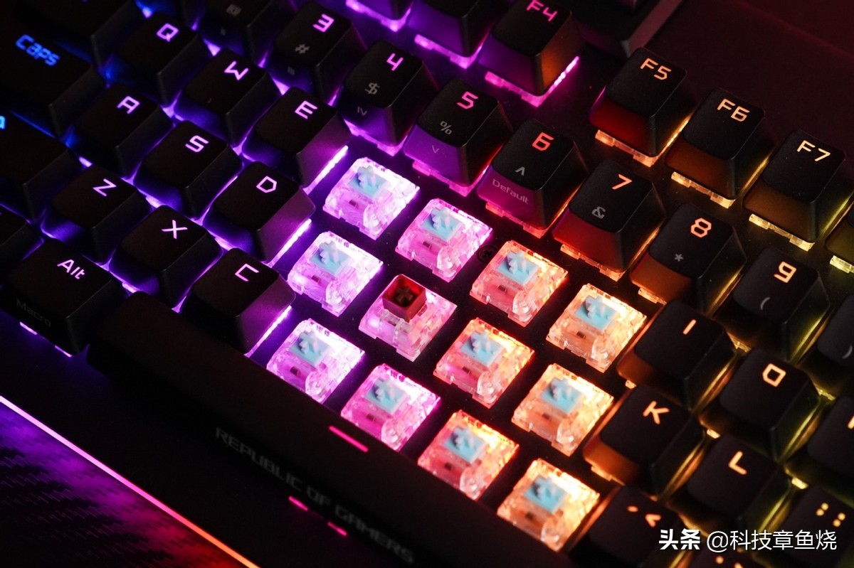 rog键盘耀光2键盘图,rog键盘耀光2幻测评