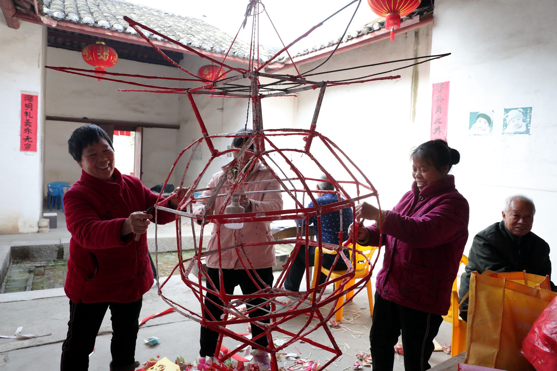 灯装完的效果,灯装好了装什么