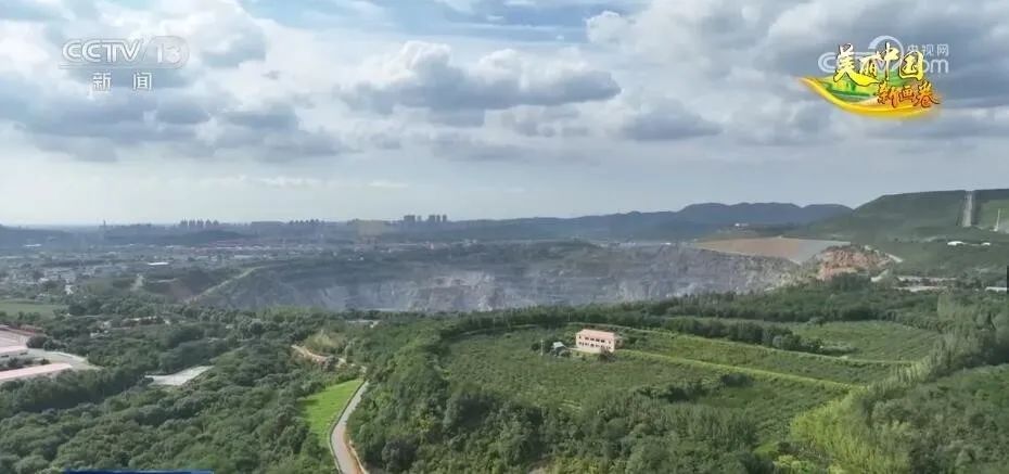 央视采访鞍钢,矿山复绿央视