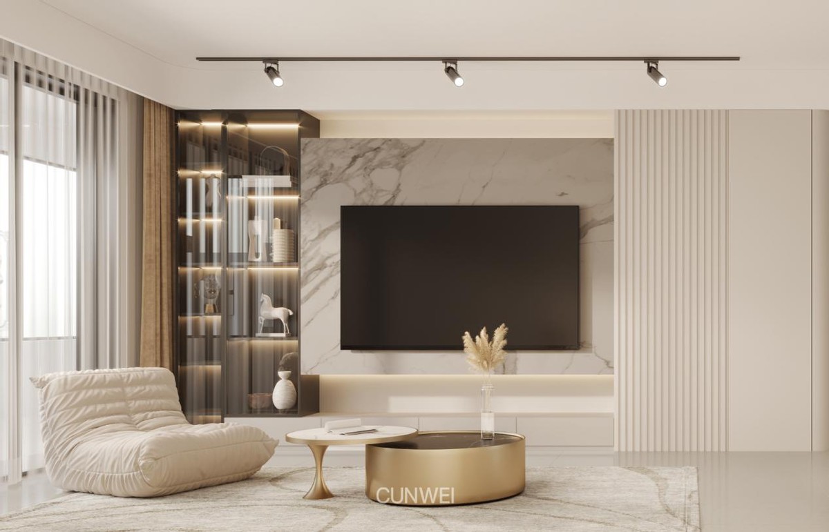 小户型收纳电视柜设计,电视柜这样设计美观又实用