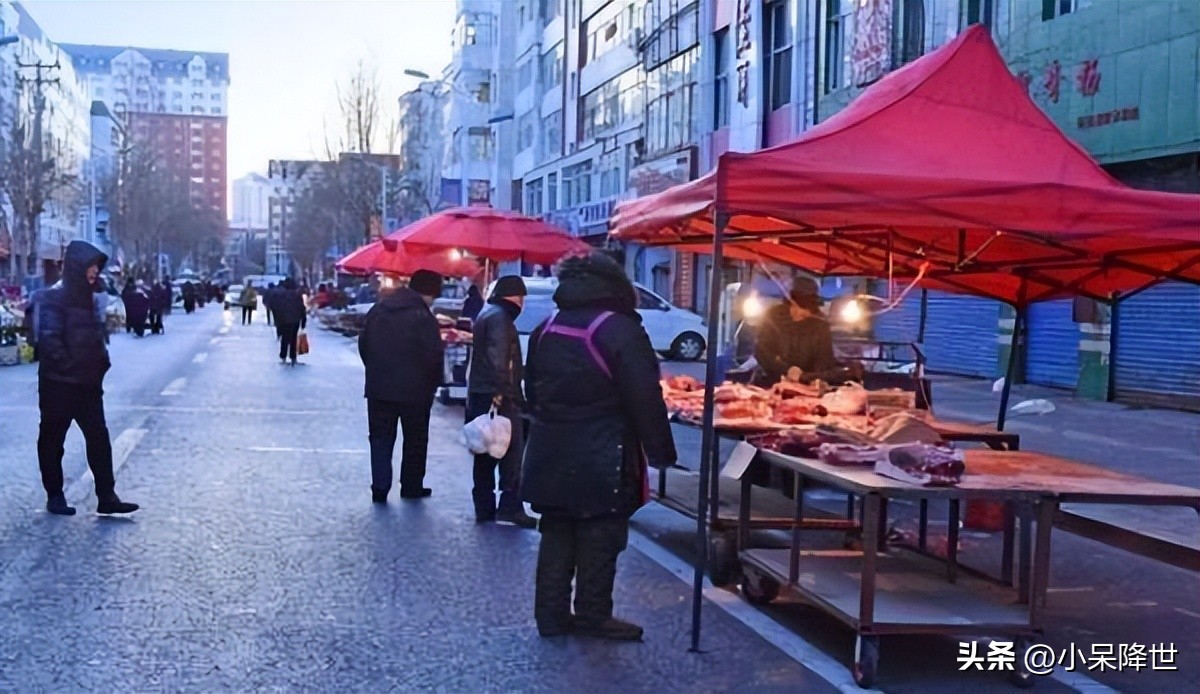 东北凌晨零下30度商贩,越来越冷的东北早市