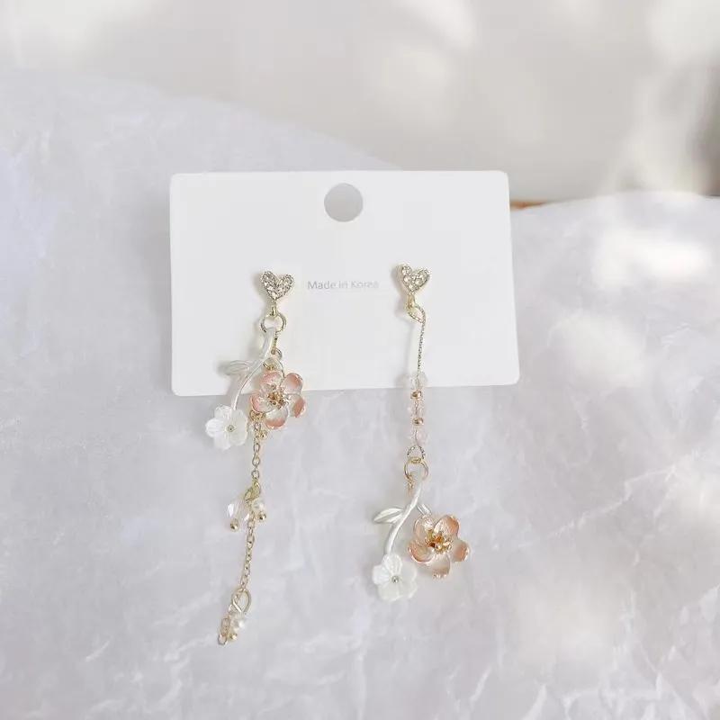 长款珍珠耳环2018新款潮,气质流苏珍珠中长款耳环新款