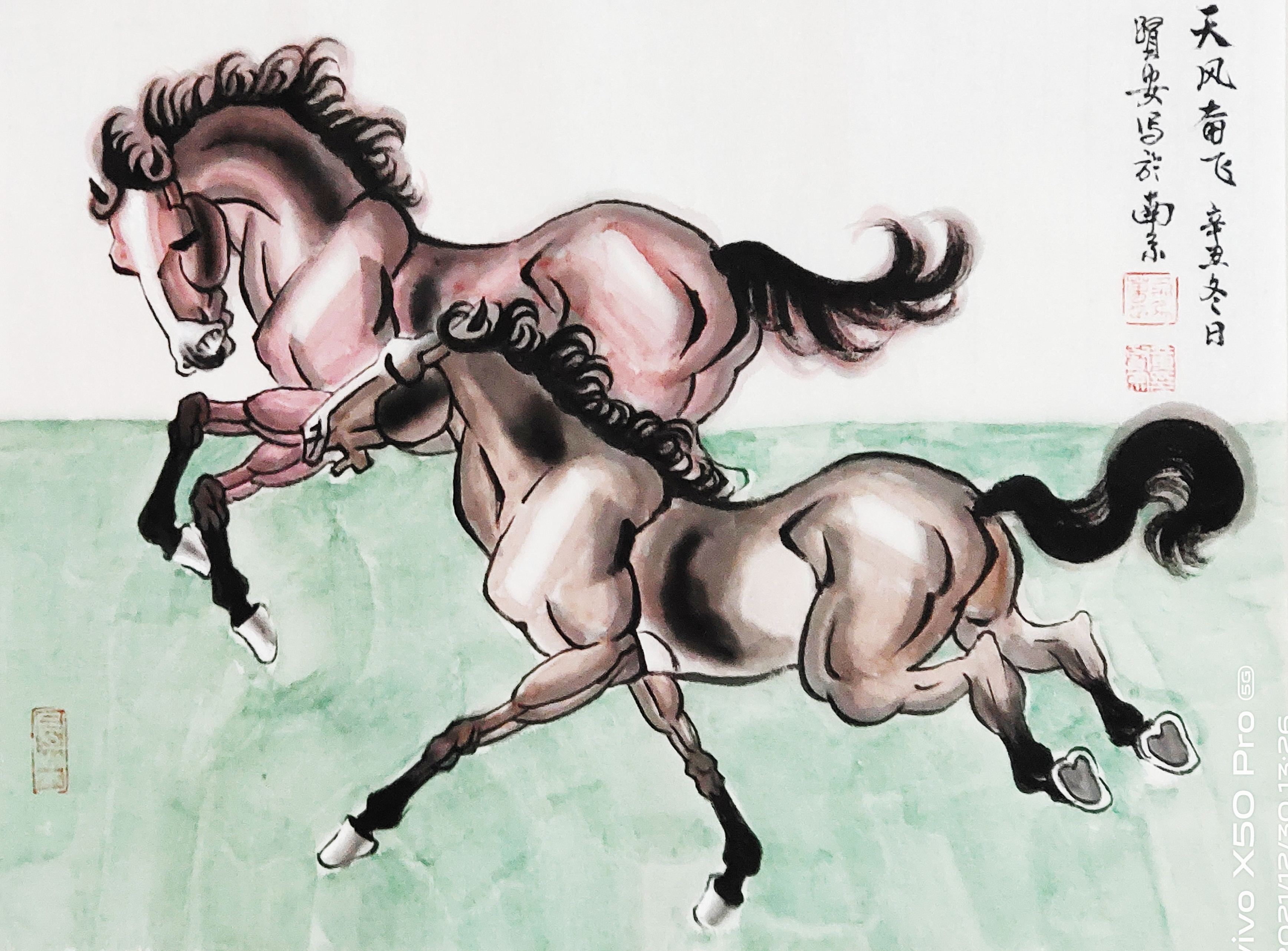 迎冬奥庆新春书画,迎元宵庆冬奥绘画一等奖