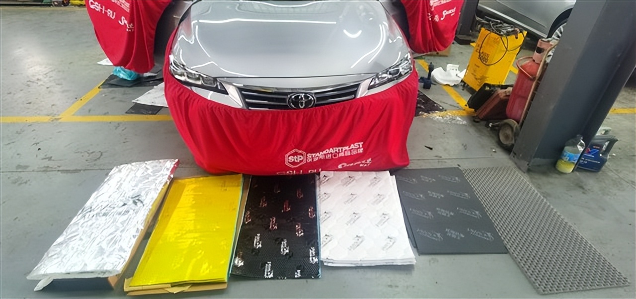 亚洲龙隔音改装案例青岛,大白鲨隔音材料金鲨和银鲨哪个好