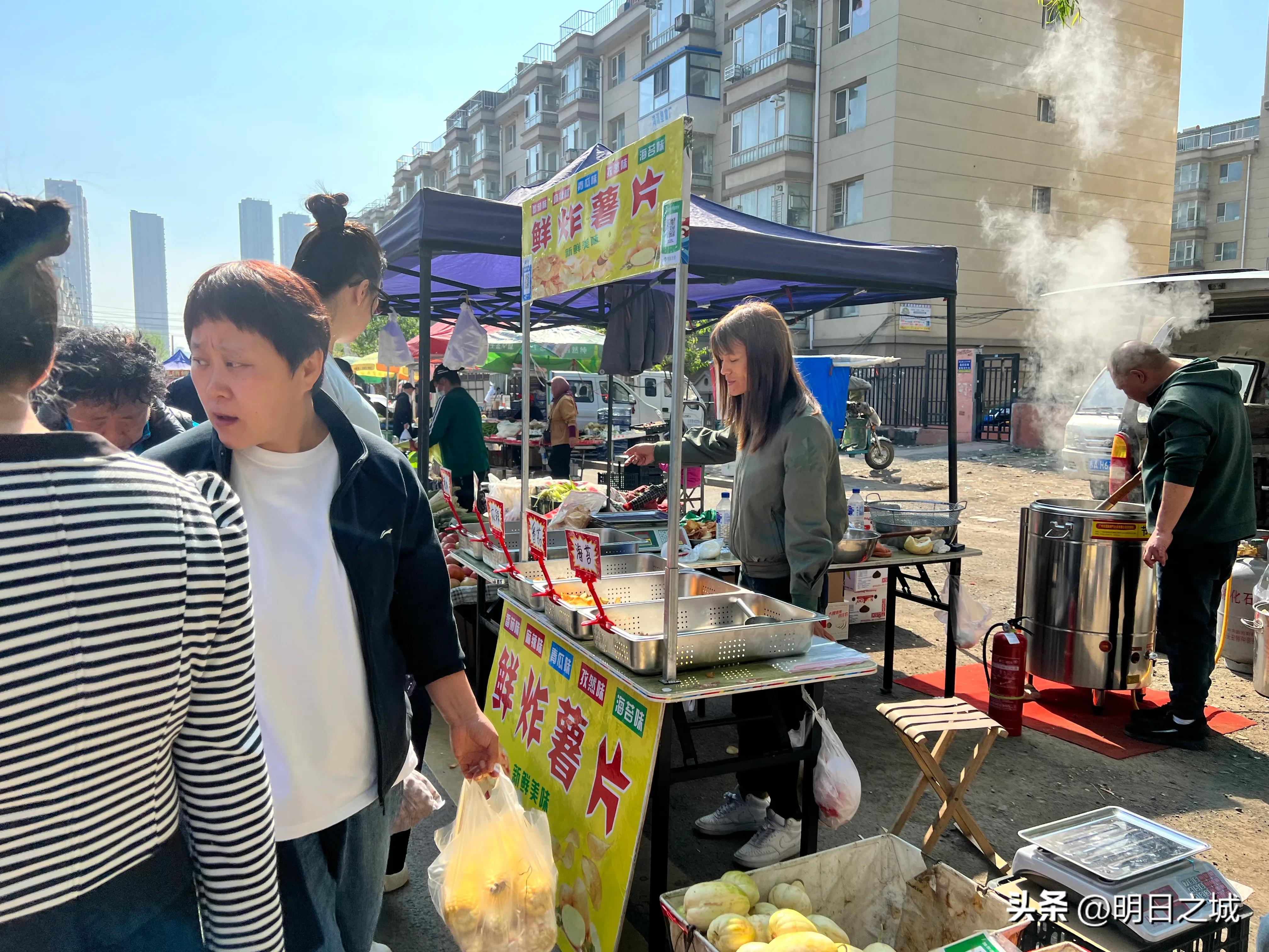 香肠、薯片、爆米花！长春这早市咋这么多现场制作？排队买，真香