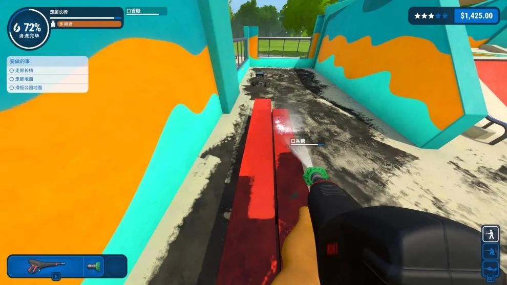 高压水枪强迫症解压视频,小游戏高压水枪